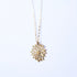 Minimalist Gold Flower Pendant Necklace